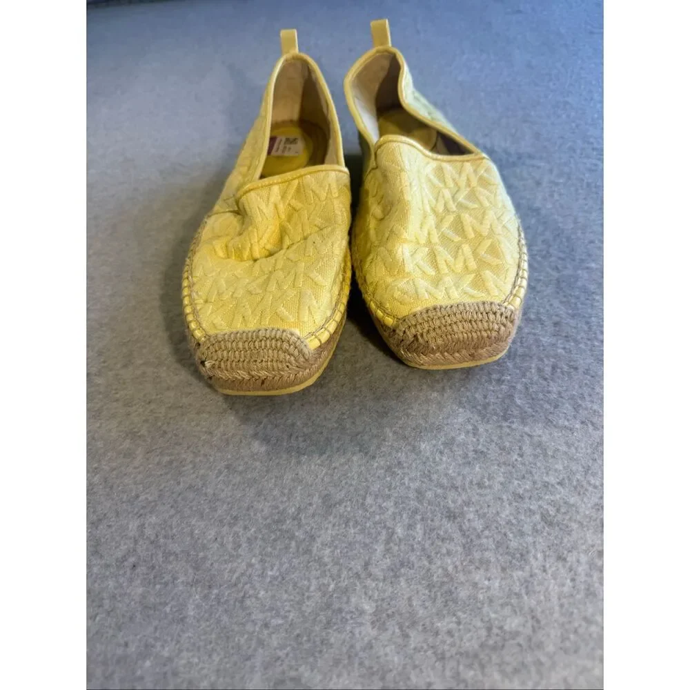 Michael Kors Hastings boho espadrilles textured logo 9.5